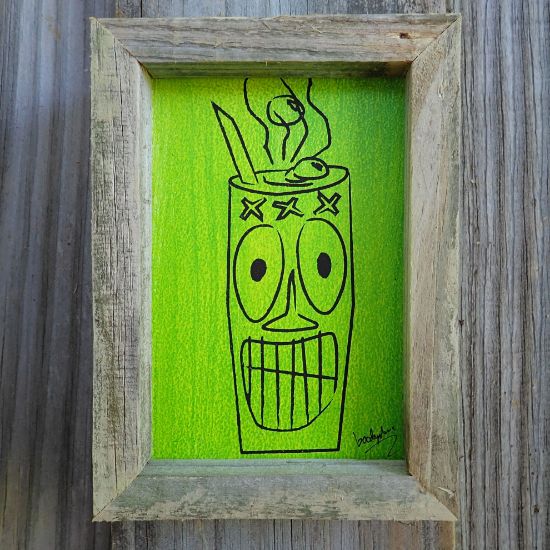 Stinky Tiki Framed